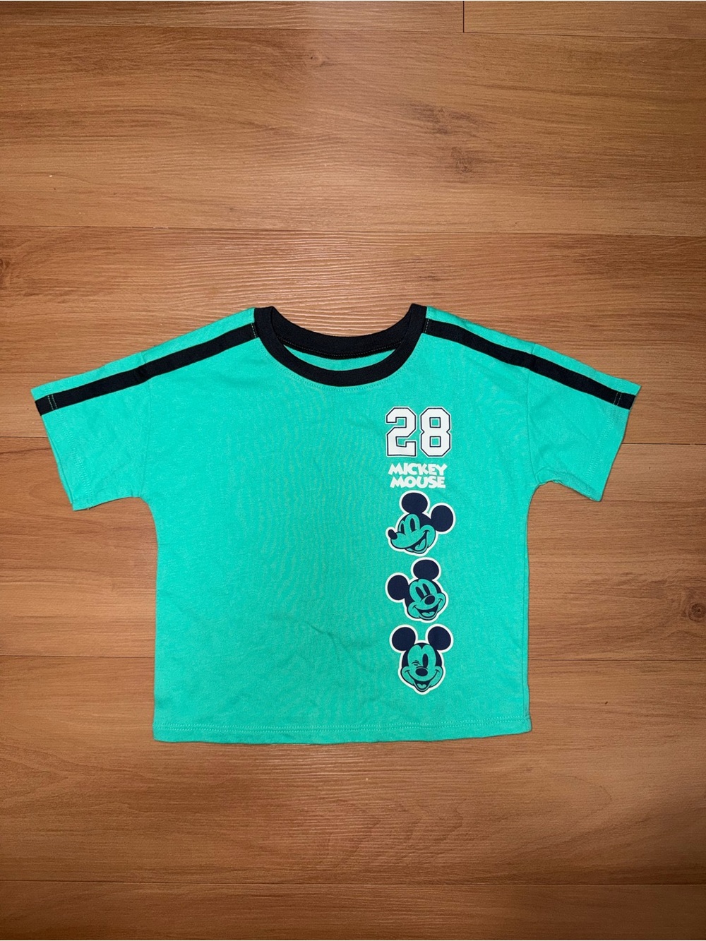 Disney Teal & Black Mickey Mouse Short-Sleeve Tee